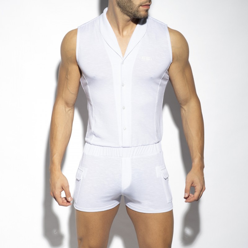 ES Collection Sleeveless Body Suit white