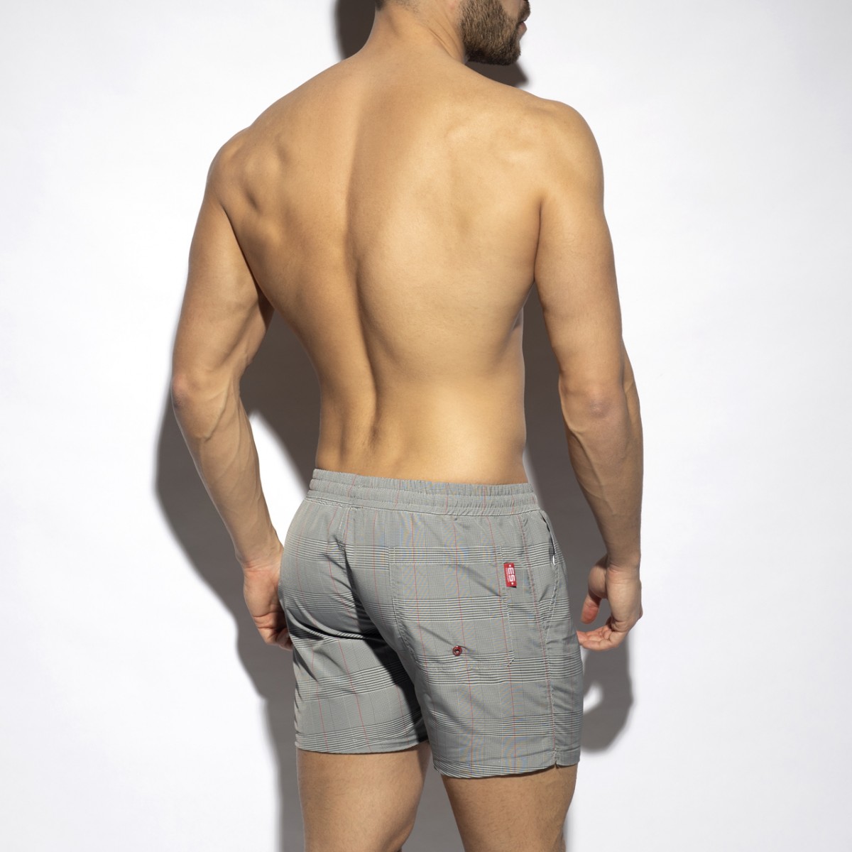 ES Collection Scottish Boardshorts red