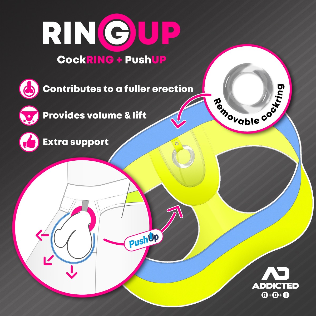 AD Ring up Neon Mesh Brief pink